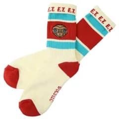 【メール便】E.T. 女性用靴下 カラフルラインソックス フェイス スモールプラネット レディースソックス 大人向け 映画キャラクター グッズ 