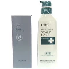 Z000 DHC ブラック ホイップ ウォッシュ 120g & 薬用 スカルプケア コンディショナー 550mL 2個セット　ラスト1点！