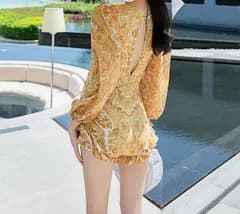 水着 ワンピース ガール 夏 サイドバックレス リゾート プール