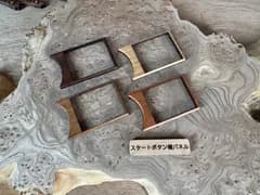 現行ジムニー　エンジンスタートボタン横銘木パネル
