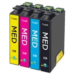 MED-4CL エプソン 用 インク メダマヤキ EW-056A EW-456A インク 4色セット 純正 と併用互換インクカートリッジ 【Turadh】