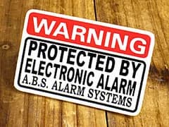 ステッカー 車 セキュリティー アメリカン おしゃれ バイク かっこいい カーステッカー 防犯 WARNING PROTECTED BY ELECTRONIC ALARM 
