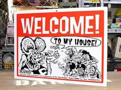 ラットフィンク サインプレート 看板 サインボード 標識 ウエルカム RAT FINK WELCOME アメリカ アメリカン雑貨