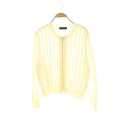 ダーマコレクション dama collection メッシュニットジップカーディガン 長袖 2 アイボリー /NR ■OS