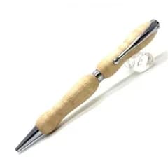 日本製 ハンドメイド ボールペン/文房具 〔楓 メープルウッド〕 クロスタイプ 芯：0.7mm 銘木 文具 『8Color Wood Pen』