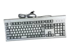 ◇ KU-3920 USB 有線キーボード 日本語109配列 シルバー 動作OK