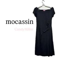 mocassin♡オトナめ美ライン ワンピース♡ブラック L相当