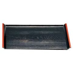 尺4 アイディー木目盆/トレー 〔黒天朱SL〕 425mm×310mm×21mm 日本製 〔和食 レストラン 居酒屋 店舗 お店〕