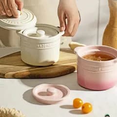 2合～2.5合に適用 ダブル蓋 おひつ 陶器 ごはんジャー 2合 3合 グラデーションカラー 電子レンジ対応 食洗機 レンジ対応 陶器製 一膳 おひつ たっぷり ご飯