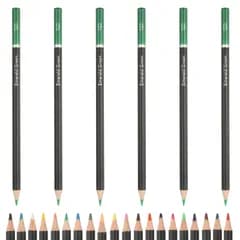 PATIKIL 色鉛筆 油性芯入り緑色描画用鉛筆 アートスク ラップブック用品 大人の塗り絵帳アーティスト初心者向け絵画スケッチ用 62本入り