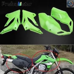 カワサキ KLX 250 300 プラスチックプレート エンデューロ モーターサイクル フェアリング フロント リア サイドカバー ガード ダートバイ