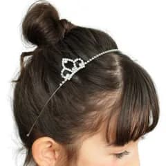 ☆ シルバー ☆ Rora レイナ カチューシャ Rora カチューシャ ヘアアクセサリー 髪飾り ヘッドドレス 子供 女の子 可愛い おしゃれ シルバー キラキラ 王冠 ラインストーン 発表会 入園式 卒園式 入学式 子ども用アクセサリー ヘアアレンジ