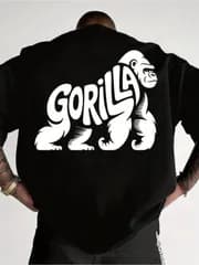 メンズ GORILLAロゴ ブラック ストリートTシャツ 新品 送料込 男女兼用