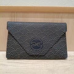 ☆【美品】数奇屋袋 甲州印伝 印傳屋 銀杏鶴