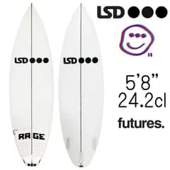 【中古】LSDサーフボード ノア2 モデル 5'8" 24.25L ユーズドボード / UsedSurfboard LSD SurfBoards Noa II Model 172.7cm