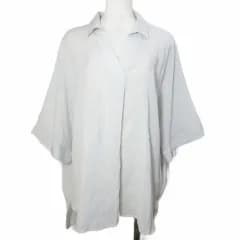 メイソングレイ MAYSON GREY 24SS バックタックドルマンスキッパーシャツ シアー楊柳 6分袖 2M相当 ライトグレー /X