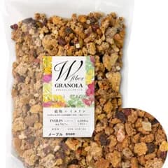 【訳あり・賞味期限】 グラノーラ 糖質オフ 国産生おから オートミール イヌリン 不溶性 水溶性 Wダブルの食物繊維 600g グルテンフリー 砂糖不使用 無添加 [にんにく玉本舗] (1袋(600g), メープル)