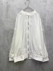 CLASSICAL ELF クラシカルエルフ チュール×シフォンレイヤード チュール シアーブルゾン ジャケット sizeM/ホワイト ■◇ レディース