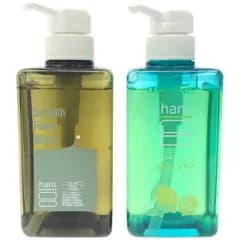 Z000 haru 黒髪スカルプ 400mL & スムースファイバーウォッシュ 400mL 2個セット　ラスト1点！