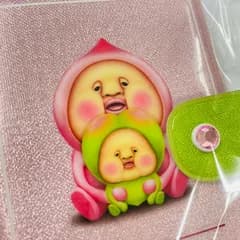 カクレモモジリ＆スモモノウチ柄　こびとづかん　キラキラグリッター　マイシールバインダー・シール帳　クーリア　4550391048090