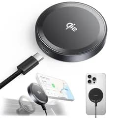 THREEKEY ワイヤレス充電器【Qi2 PSE 公式認証】15W超低温 MagSafe充電器 両面マグネット式 マグセーフ充電器 1:1適合 磁気 iPhone 17／16／15／14／13／12シリーズ／Galaxy S25 Ultra対応 60W 0