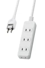 エレコム 電源タップ 4個口 1m スイングプラグ ホワイト T-S02N-2410WH 0