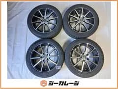 中古 社外 17インチ アルミホイール＆スタッドレスタイヤ 1台分4本セット (ホイールサイズ) 7.0J-17 +48 5/114.3 (スタッドレスタイヤ) クムホタイヤ ice Wi61 215/50R17 2024年製 ノア ヴォクシー