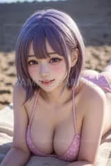 【限定1枚 A4ポスター】セクシー 美人 AI美女 かわいい ビキニ A4 ポスター グラビア X2501