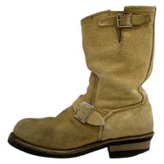 Red Wing(レッドウイング) ブーツ 8 D メンズ - 8268(PT91) ベージュ エンジニアブーツ/ヴィンテージ