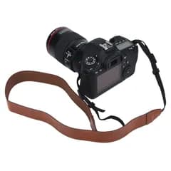 【新品】 カメラショルダーストラップ、すべてのデジタル一眼レフカメラ用の調整可能なPUレザーカメラネックストラップクラシックベルトニコンキャノンソニー写真アクセサリー(褐色) 1