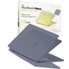 HOGOTECH｜MacBook Neo用 カバー インディゴ【質感そのまま 傷を守る】クリアマット ハードケース 13inch 1