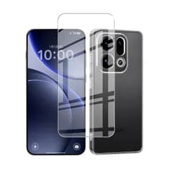 For OPPO Find X9 5Gケース 【1枚セットガラスフィルム+1個ケース TPU】液晶保護フィルム 採用 高透過率 薄型 硬度9H 飛散防止処理 OPPO Find X9 5G 専用クリア ソフト シリコン TPU 保護ケース 超軽量 衝撃防止 0