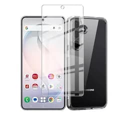 For Galaxy S26 5Gケース 【1枚セットガラスフィルム+1個ケース TPU】液晶保護フィルム 採用 高透過率 薄型 硬度9H 飛散防止処理 Galaxy S26 5G 専用クリア ソフト シリコン TPU 保護ケース 超軽量 衝撃防止 落下防 0