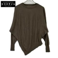 Deuxieme Classe　ドゥーズィエムクラス　アパルトモン別注 25年製 グレージュ ウール WISH DOLMAN ASYMMETRY PULL OVER/ニットプルオーバー