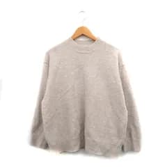 ケーアンドジーインターナショナル K&G INTERNATIONAL ニット セーター 長袖 シンプル ベージュ /KT29