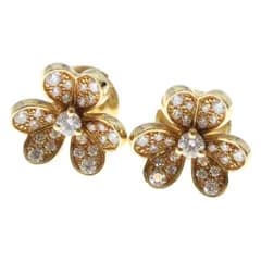 Van Cleef & Arpels (ヴァンクリーフアンドアーペル) フリヴォル ミニ ダイヤ ピアス イエローゴールド Au750YG VCARP24200 ジュエリー
