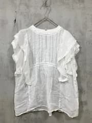SLOBE IENA スローブイエナ ラミーフリルピンタック ブラウス シャツ 白 ■◆◎レディース
