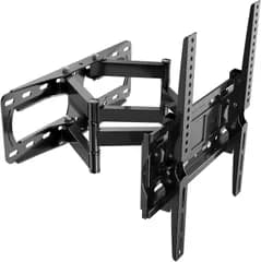 壁掛けテレビ金具26-65インチ対応 4K LED LCD 中型 前後 ピッチ角度調整 フルモーション式ウォールスタンド チルト＆スイベル移動式テレビかけ VESA max 400x400 mm,耐荷重45kg