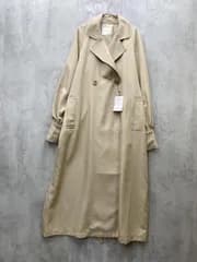 新品 BONLECILL ボンルシール バックスリット リボン ２way ボリュームスリーブ トレンチ コート sizeF/ベージュ ■◇ レディース