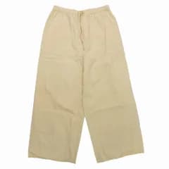 未使用品 SEEALL シーオール SHEER WORK ギャザー イージー ワイドパンツ SAW23 PT302 ボトムス カスタード サイズ38 M 【中古】