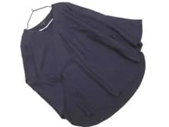 LAUTREAMONT ロートレアモン ベルスリーブ プルオーバー シャツ size40/濃紺 ■◇ レディース