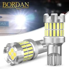 【数量限定】【大人気】爆光LED T15/T16/W16W BORDAN バックランプキャンセラー内蔵 1400ルーメン 後退灯 バックライト 超高輝度 無極性 長寿命 34連 12V ホワイト 2個入