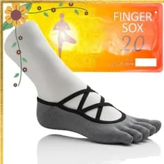 [FITnadi] ピラティス 靴下 ヨガソックス 【魅せる脚先・ピタッと安定】 ヨガ靴下 5本指 ソックス 滑り止め レディース 0