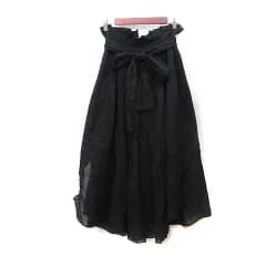 メゾンドリーファー MAISON DE REEFUR フレアスカート マキシ 38 M 黒 ブラック /YI