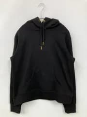 Live in comfort パーカー L ブラック コットン 無地 プルオーバー 長袖 レディース