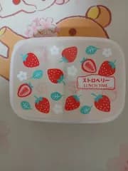 (正規品)日本 弁当箱 小物入れ ケース いちご 白
