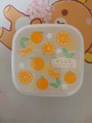 (正規品)日本 弁当箱 小物入れ ケース オレンジ 白