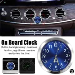 ミニ電子時計 カーダッシュクロック 蓄光クォーツ時計装飾 防水ミニウォッチ 車用クォーツ時計