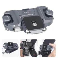 Koolehaoda カメラバックパッククリップ、取り付け/取り外しが簡単、クイックリリースシステム、Sony/Canon/Nikon/Fujifilm SLRカメラ、アクションカメラ、双眼鏡に適しています QB-1t