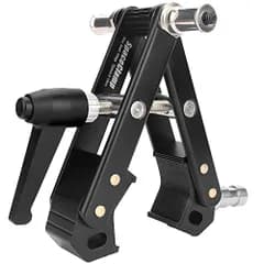 Hemmotop スーパークランプ 大きい カメラクランプ 頑丈 どこでも挟める 耐荷重 12kg 照明 クランプ 安定 1/4インチネジ 5/8インチコネクタ付き ストロボ クランプ 一眼レフ カメラクリップ 撮影アクセサリー 強化アルミ合金 + ステンレt